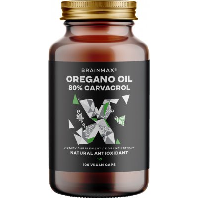 BrainMax Oregano Oil 80% Carvacrol 100 rostlinných kapslí – Hledejceny.cz