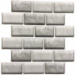 Impol Trade 3D PVC TPO2802 30 x 30 cm cihlový šedo-bílá 1ks – Zbozi.Blesk.cz