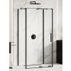 Sprchové kouty New Trendy Smart Black sprchový kout 140x100 cm obdélníkový černá polomatný/průhledné sklo EXK-4188