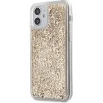 Pouzdro Guess 4G Liquid Glitter iPhone 12 mini zlaté – Zboží Mobilmania