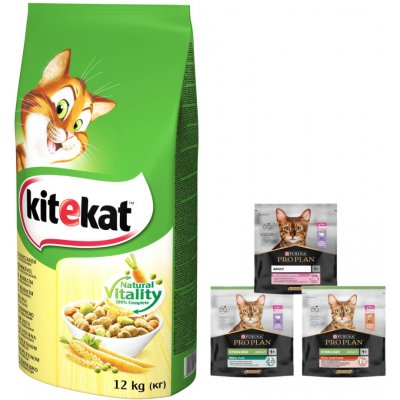 Kitekat s kuřecím masem a zeleninou 12 kg – Hledejceny.cz