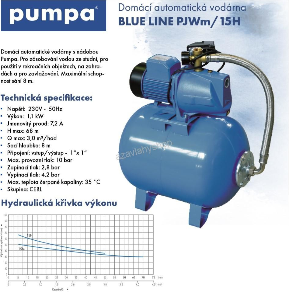 Pumpa PJWm/15H Blue Line 230 50 L