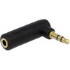 Delock audio adaptér stereo jack 3,5mm 3 pin samec na samici pravoúhlou