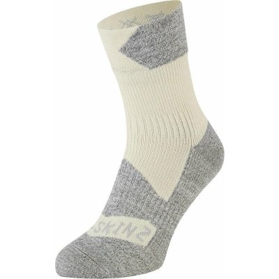 Sealskinz Bircham Waterproof All Weather Ankle Length Sock Cream/Grey Marl – Zboží Mobilmania