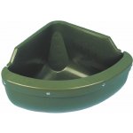 Žlab pro koně rohový plast 60x30x45 cm vč.hrany proti okusu zelený – Hledejceny.cz