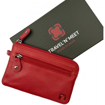 Klíčenka kožená OR-762 červená, TRAVEL' N ' MEET – Zbozi.Blesk.cz