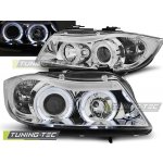 Tuning-Tec Přední čirá světla BMW 3 E90 + E91 (2004 - 2008) - chromované - Angel Eyes – Hledejceny.cz
