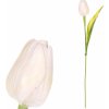 Květina Autronic Tulipán plastový, bílý 1 ks