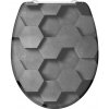 WC sedátko Schütte GREY HEXAGONS 4008431823928