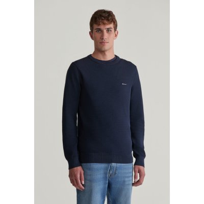 Gant Cotton Pique C-neck Evening Blue – Zboží Dáma