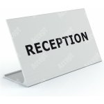 ACCEPT Stolní informační stojánek D-62 - RECEPTION - stříbrná – Zboží Dáma