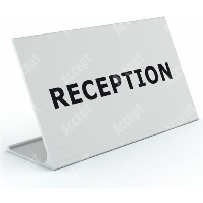 ACCEPT Stolní informační stojánek D-62 - RECEPTION - stříbrná – Zboží Dáma