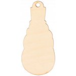 ČistéDřevo Dřevěný sněhulák k dozdobení – Zboží Dáma