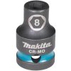 Příslušenství ke gola sadě Makita E-16047 - nástrčný klíč 1/2" velikost 8 mm square drive Impact BLACK