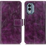 VSECHNONAMOBIL 53974 RETRO Peněženkový obal Nokia X30 fialový – Zboží Živě