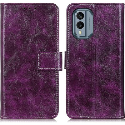 VSECHNONAMOBIL 53974 RETRO Peněženkový obal Nokia X30 fialový – Zboží Živě