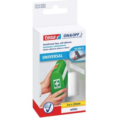 Tesa samolepicí suchý zip černý obě strany 1 m x 20 mm – Zbozi.Blesk.cz