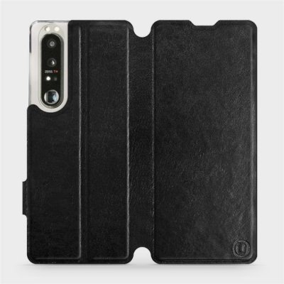 Pouzdro Mobiwear paradní Flip Sony Xperia 1 III v provedení C_BLS Black&Gray s šedým vnitřkem – Zbozi.Blesk.cz