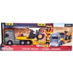 Majorette Kamion s nakladačem Volvo Truck & Wheel Loader 35 cm délka se zvukem a světlem – Zboží Dáma