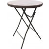 Barový stolek TENTino BSTL80D průměr 80 cm imitace dřeva