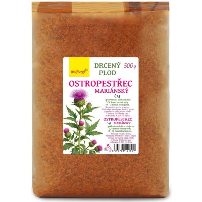 WOLFBERRY Ostropestřec plod drcený bylinný čaj 500 g – Zboží Mobilmania