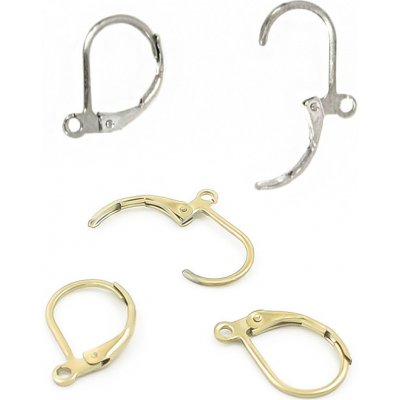 Mechanické háčky z chirurgické oceli 13x10mm - 1ks+B - A / Nerez SL / 100Ks – Zboží Dáma