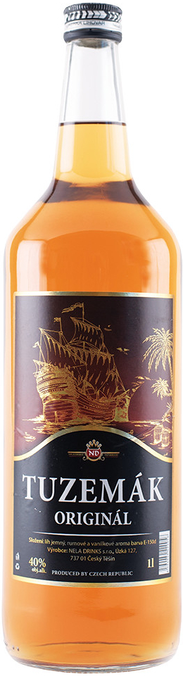 Nela Drinks Tuzemák 40% 1 l (holá láhev)