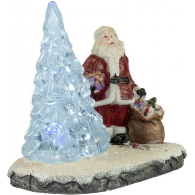 Fééric Lights and Christmas Vánoční ozdoba LED Mikuláš se stromečkem vícebarevná – Hledejceny.cz