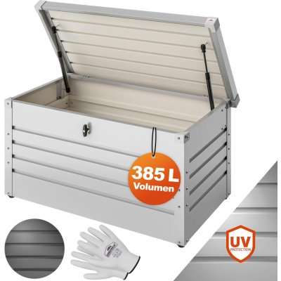Deuba Kovový box 120x62x63 cm bílý – Zboží Dáma