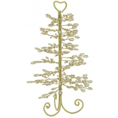 Chic Antique Dekorativí stromeček Tree with Pearls, zlatá barva, kov – Hledejceny.cz