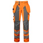 Projob 6519 PRACOVNÍ KALHOTY DÁMSKÉ EN ISO 20471Cordura® Oranžová/šedá-17 C34 – Zbozi.Blesk.cz