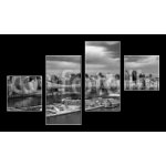 Obraz 4D čtyřdílný - 100 x 60 cm - New York Cityscape Panoráma města New York – Zboží Mobilmania