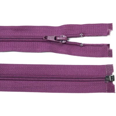 Spirálový zip no.5 rozepínací 45cm - více barev color: 543 purpurová – Hledejceny.cz