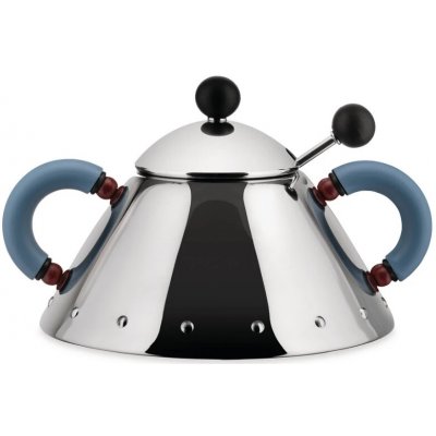 Alessi Sugar Bowl with spoon light blue 9097 – Hledejceny.cz