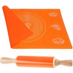 PRAJO Silikonová sada Kinghoff na těsto vál 60x40cm + váleček – Zboží Mobilmania