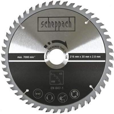 Scheppach pilový kotouč TCT 250/30 x 2,4, 24 zubů – Zboží Dáma