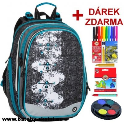 Bagmaster batoh Element 8 B černá/šedá/modrá – Zboží Mobilmania