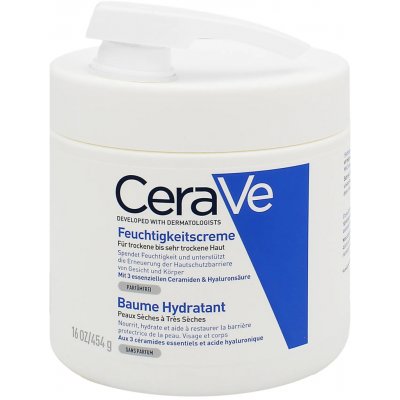 CeraVe Moisturising Cream with Pump hydratační krém pro suchou až velmi suchou pokožku s pumpičkou 454 ml – Hledejceny.cz