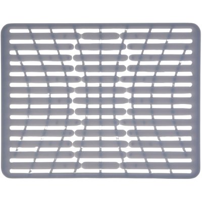Podložka do dřezu GOOD GRIPS 41 x 32 cm, šedá, silikon, OXO – Sleviste.cz