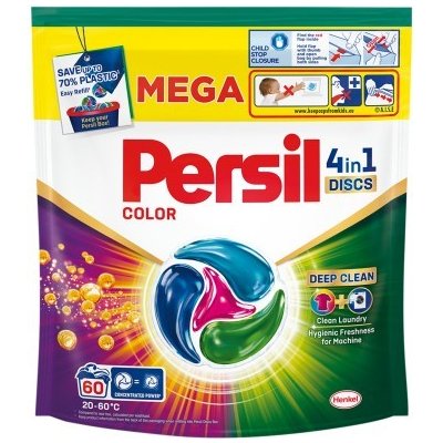 Persil Discs 4v1 Deep Clean Color Prací kapsle na barevné prádlo 60 PD – Sleviste.cz