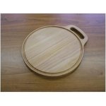 SAHM Prkénko kulaté s drážkou a úchytem 32x28cm 100025446 – Hledejceny.cz