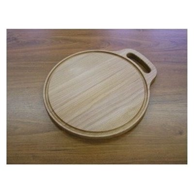 SAHM Prkénko kulaté s drážkou a úchytem 32x28cm 100025446 – Hledejceny.cz