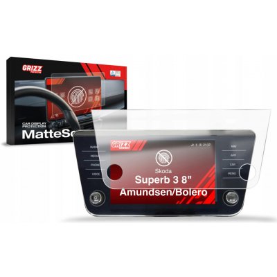 GRIZZ Protector, Ochrana displeje MatteScreen, Škoda Superb III, 2015-2024, Amundsen/Bolero, Display 8" – Zboží Živě