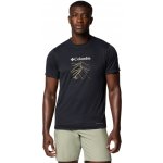 Columbia ZERO RULES LIGHT SS GRAPHIC CREW Pánské triko černá – Zboží Mobilmania