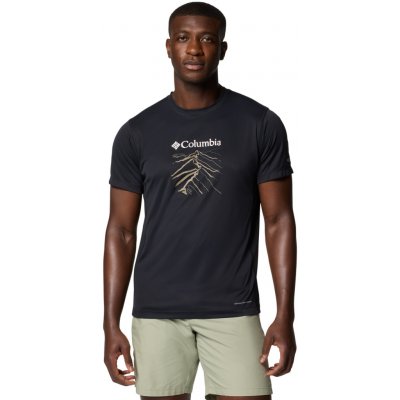 Columbia ZERO RULES LIGHT SS GRAPHIC CREW Pánské triko černá – Zboží Mobilmania