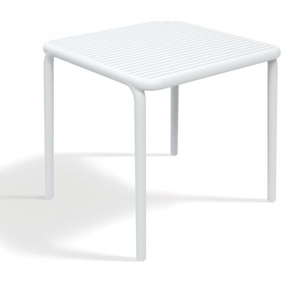 PROSPERPLAST Zahradní stůl BRENE, 79,5x79,5 cm, plastový bílá – Hledejceny.cz