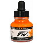 Daler Rowney akrylová tuš 29,5 ml fluo orange – Zboží Dáma
