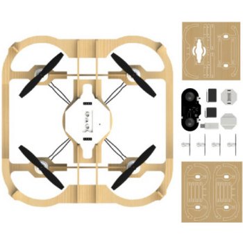 AirWood CUBEE dřevěný DIY dron s kamerou AIR0100