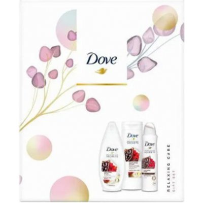 Dove Nourishing Secrets Vyživující African Ritual Kakao & Ibišek sprchový gel 250 ml + tělové mléko 250 ml + deodorant antiperspirant sprej 150 ml dárková sada