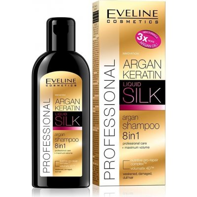 Eveline Cosmetics Argan + Keratin Exkluzivní šampon 8v1 150 ml – Zboží Mobilmania